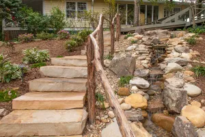 Stairway by the Inn.